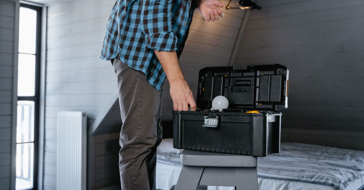 technician toolbox house entrance — Florence Locksmiths